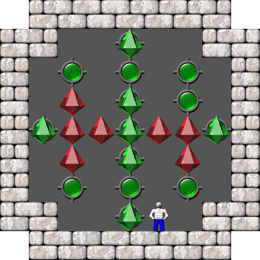 Сокобан Thinking Rabbit Arranged уровень 308